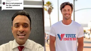 Vivek I Edge to You meme card, common rarity