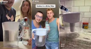 Vodka Brita Filter Hack meme card, common rarity