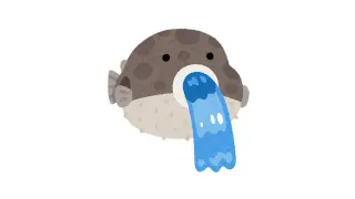 Carte meme Vomiting Water Puffer Fish, rareté commune
