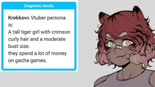 Vtubersona meme card, common rarity