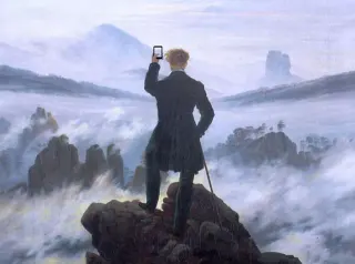 Carte meme Wanderer Above The Sea Of Fog, rareté commune