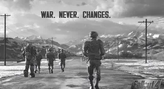 War Never Changes meme card, epic rarity