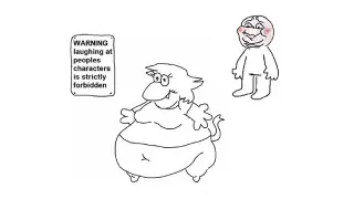 Warning Laughing at Peoples Characters is Strictly Forbidden meme card, common rarity