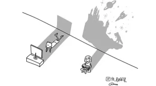 Carte meme Watching TV Shadow vs. Reading A Book Shadow Redraws, rareté commune