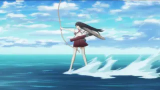 Waterskating Battleship Girls meme card, common rarity