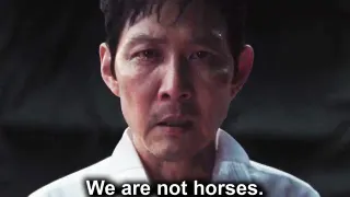 Carte meme We Are Not Horses. We Are Humans and Humans Are..., rareté commune
