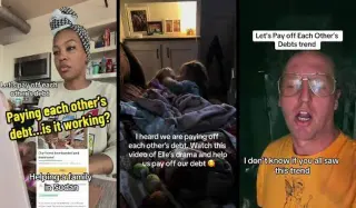 We Are Paying Off Each Other's Debts TikTok Trend meme card, common rarity