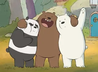 We Bare Bears meme card, common rarity