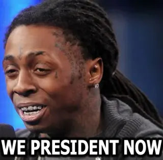 Carte meme We President Now, rareté commune