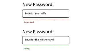 Weak vs. Strong Password meme card, common rarity