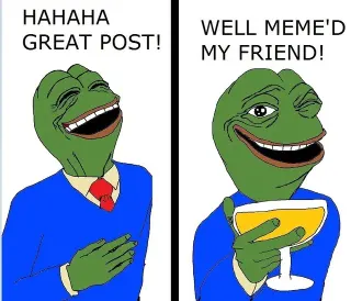 Well Meme'd meme card, rare rarity