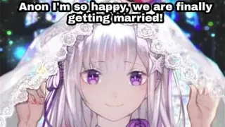 We're Finally Getting Married / At First You Were Off-Putting, But You Really Won Me Over meme card, common rarity