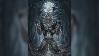 Werewolf Ripping Shirt meme card, rare rarity