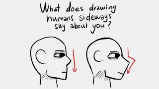What Does Drawing Humans Sideways Say About You? meme card, common rarity