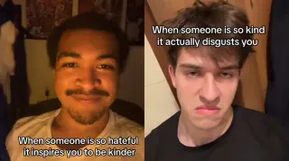 When Someone Is So Hateful It Inspires You To Be Kinder meme card, common rarity
