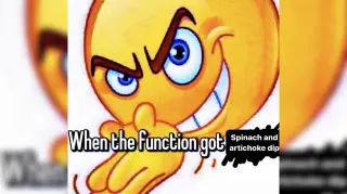 When the Function Got X meme card, common rarity