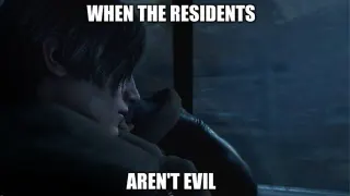 When The Residents Aren't Evil meme card, common rarity