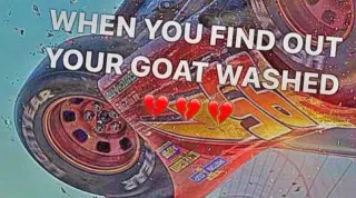 Carte meme When You Find Out Your GOAT Washed, rareté commune