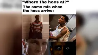 "Where the Hoes At?" / When the Hoes Arrive meme card, rare rarity