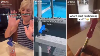 "Who Can't Finish" Chip Clip TikTok Trend meme card, common rarity