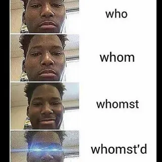 Whomst meme card, epic rarity