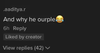 Why He Ourple? meme card, rare rarity