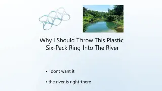 Why I Should Throw This Plastic Six-Pack Ring Into the River meme card, common rarity