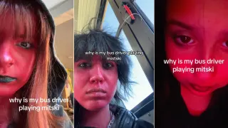 Why Is My Bus Driver Playing Mitski? meme card, common rarity