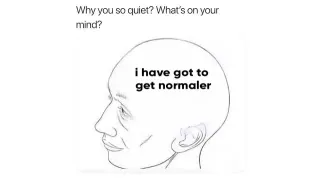 Why You So Quiet? What's On Your Mind? meme card, common rarity