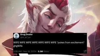 Wife Wife Wife *Pukes From Excitement* GhgWife meme card, common rarity