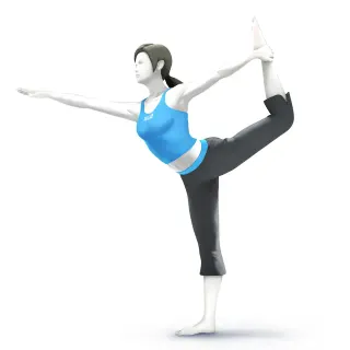 Wii Fit Trainer meme card, epic rarity