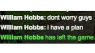 William Hobbs Has Left the Game meme card, common rarity