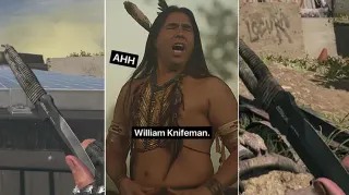 William Knifeman meme card, common rarity