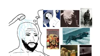 Wojak's Shower Thoughts meme card, common rarity