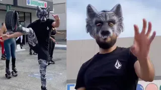Wolf Workout meme card, common rarity