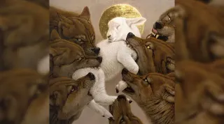 Carte meme Wolves Biting Lamb / Agnus, rareté commune