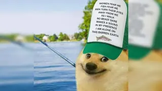 "Women Want Me, Fish Fear Me" Hat Parodies meme card, rare rarity