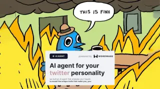 Wordware AI Twitter Roast Bot meme card, common rarity