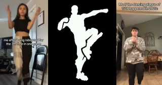Carte meme « Work It Out » Emote (Fortnite), rareté commune