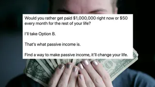 Would You Rather Get $1,000,000 Right Now meme card, common rarity