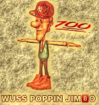 Wuss Poppin Jimbo meme card, rare rarity
