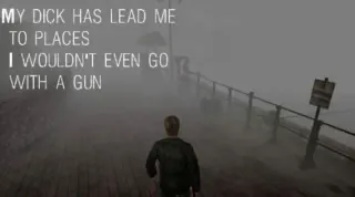 X Has Lead Me to Places I Wouldn't Even Go with A Gun meme card, common rarity