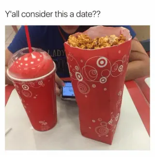 Y'all Consider This A Date? meme card, common rarity