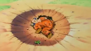 Yamcha's Death Pose meme card, epic rarity