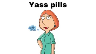 Yass Pills meme card, common rarity