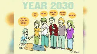 Carte meme Year 2030 / Is Any One Of You a Doctor, rareté commune