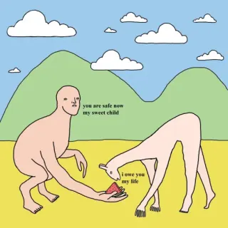 You Are Safe Now My Sweet Child meme card, rare rarity