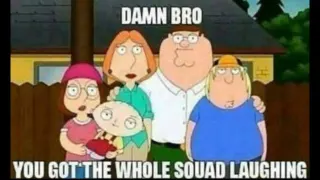 You Got the Whole Squad Laughing meme card, rare rarity