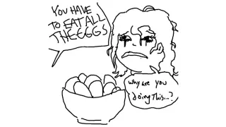 You Have To Eat All The Eggs meme card, rare rarity