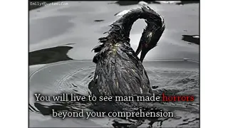 You May Live to See Man-Made Horrors Beyond Your Comprehension meme card, rare rarity